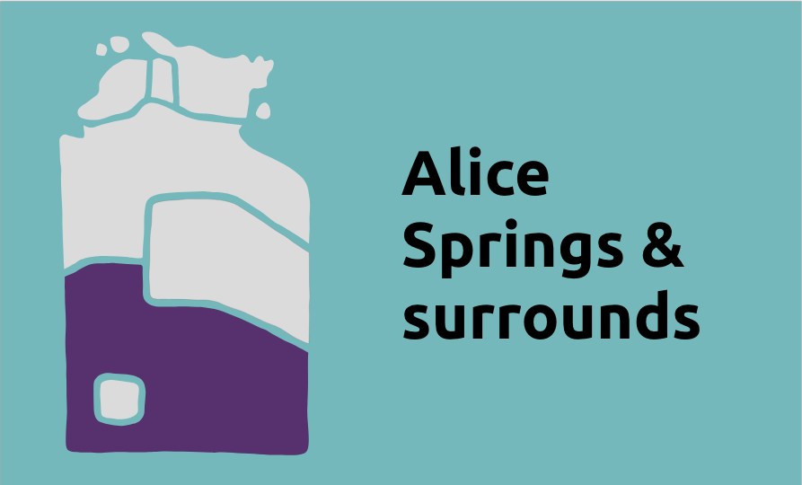 Alice Springs and surround map